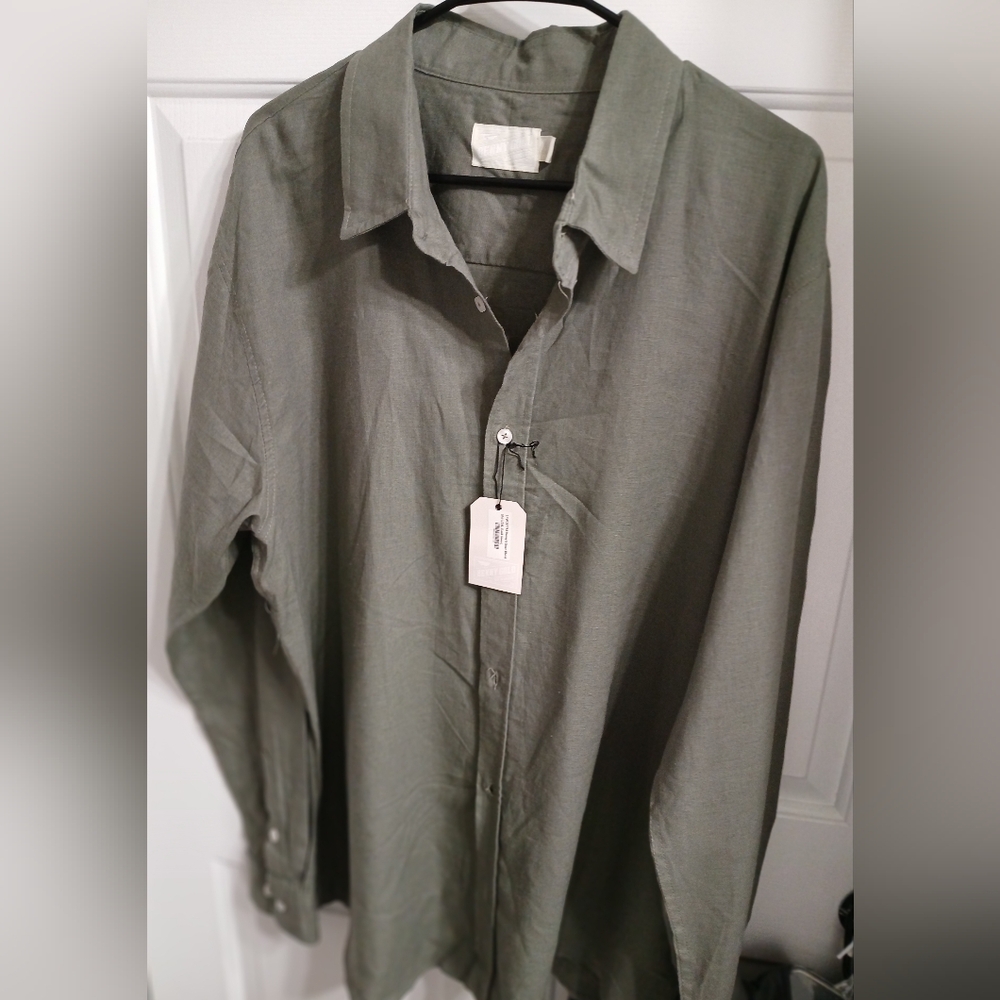 Benny Gold Linen Blend button Down XXL